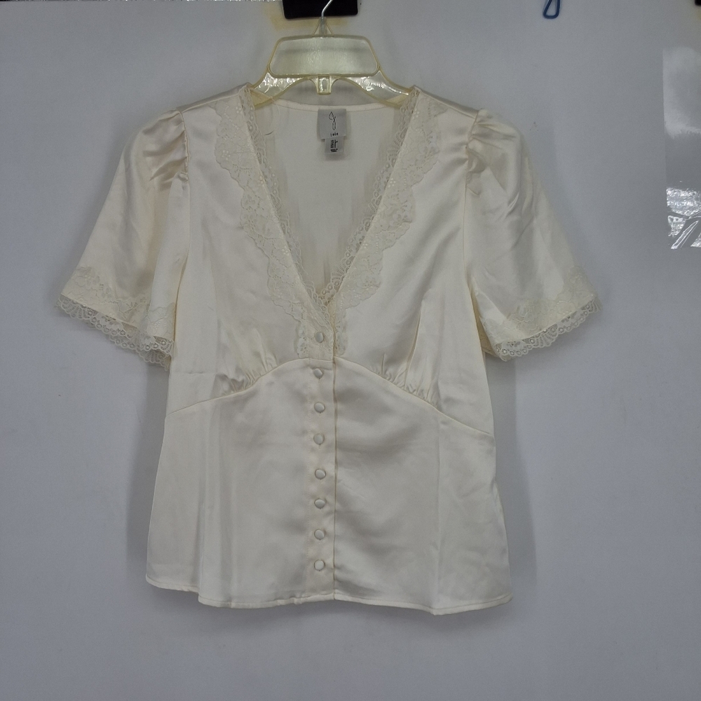JOIE small Elegant Cream Lace Blouse